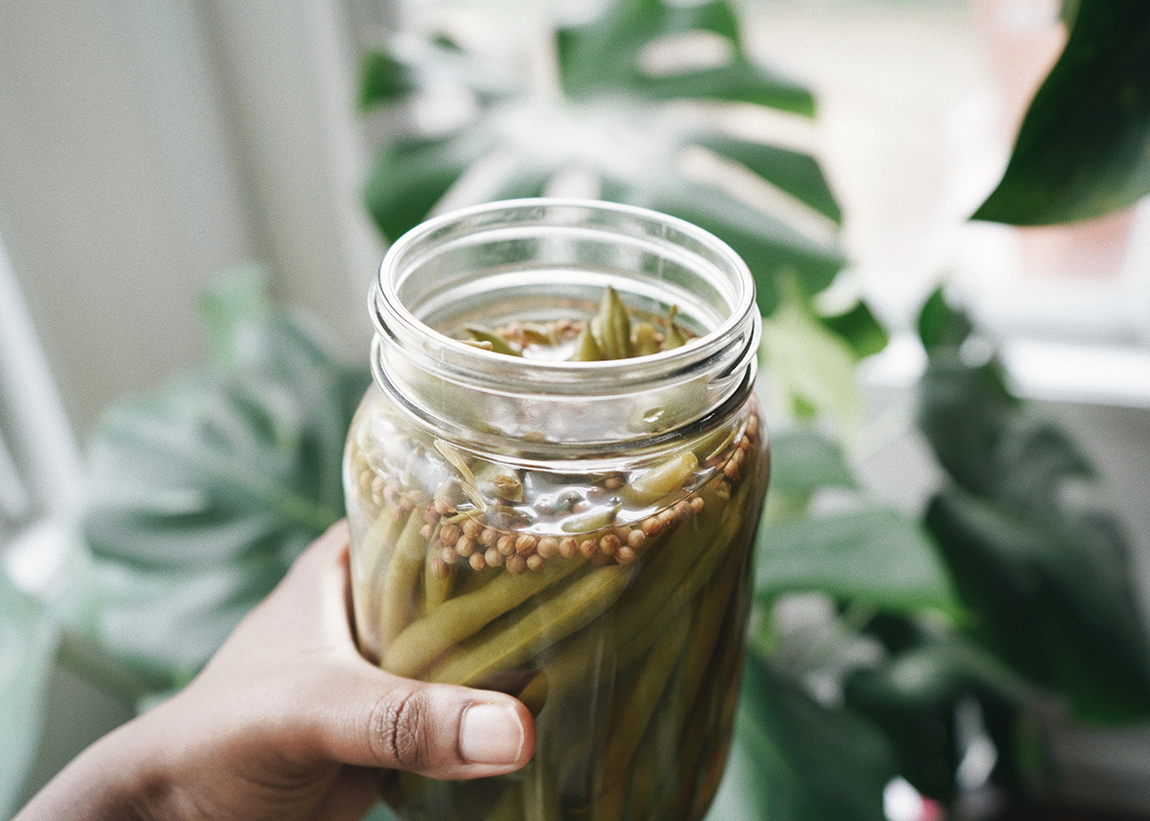 Haricots marinés épicés pour Bloody Caesar